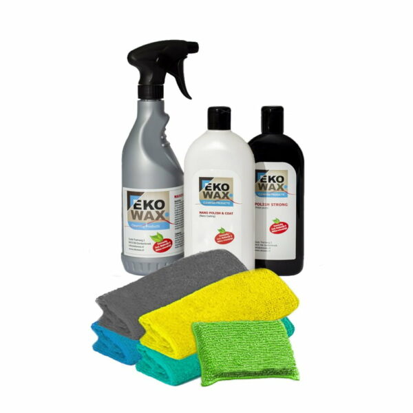 Ekowax Nano coat, wax en polijstset (groot)